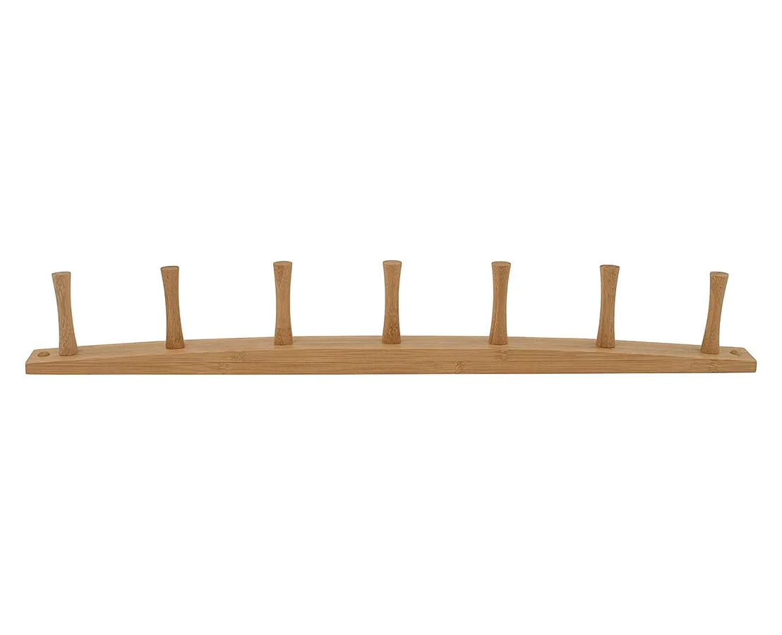 Wooden Peg Rack - Seven Peg