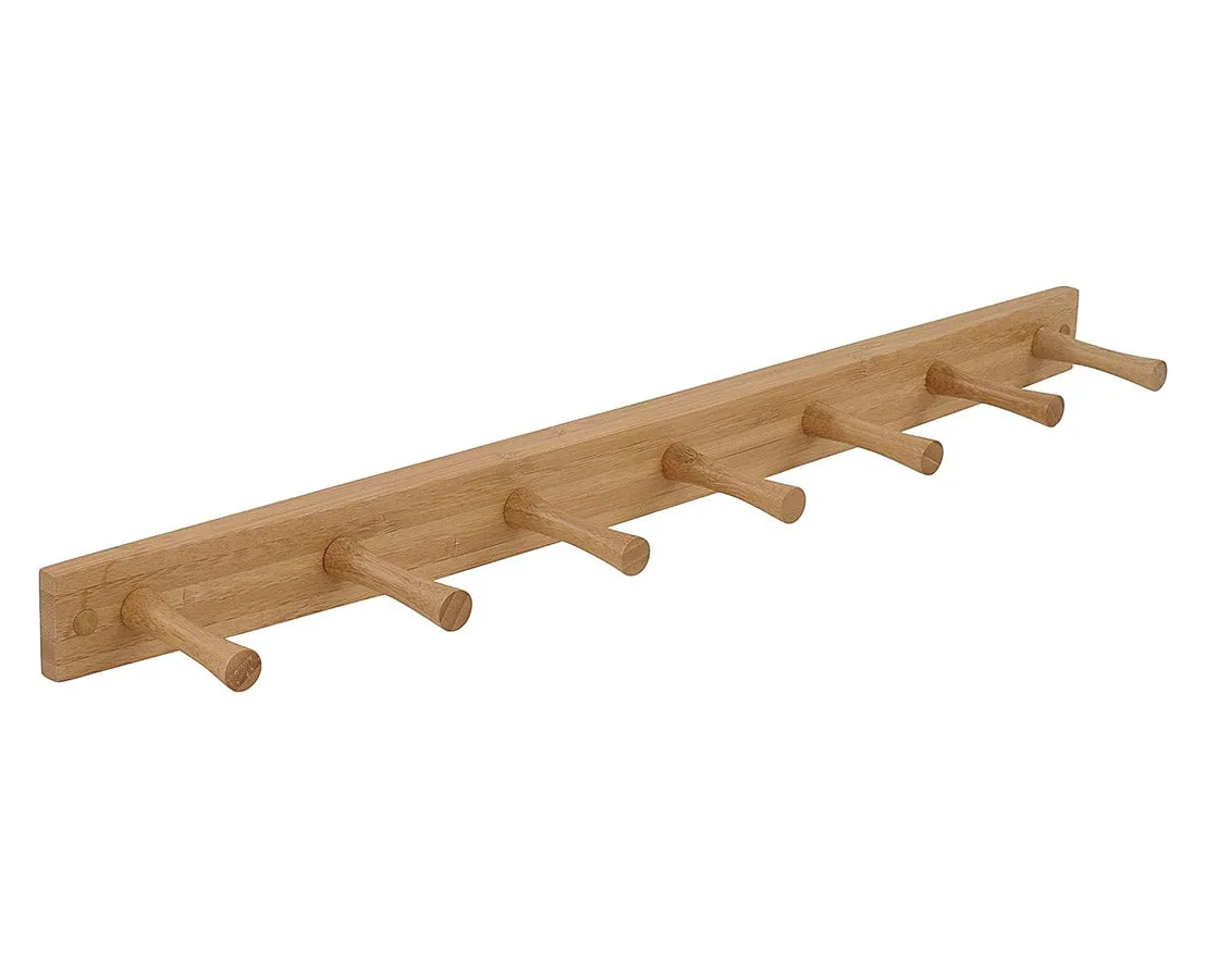 Wooden Peg Rack - Seven Peg