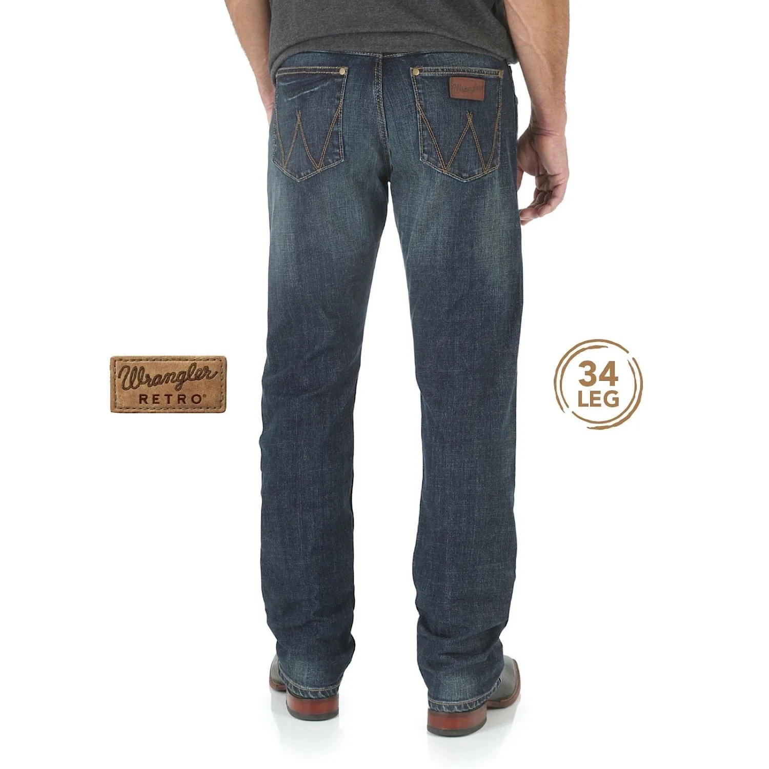 Wrangler Men's Retro Slim Straight Jean Bozeman